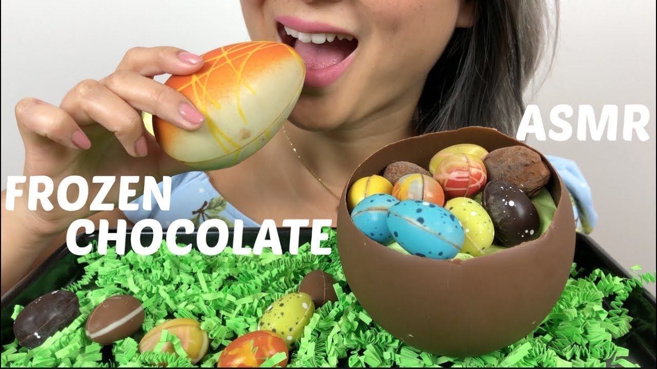 FROZEN CHOCOLATE | ASMR *NO TALKING | N.E Lets Eat