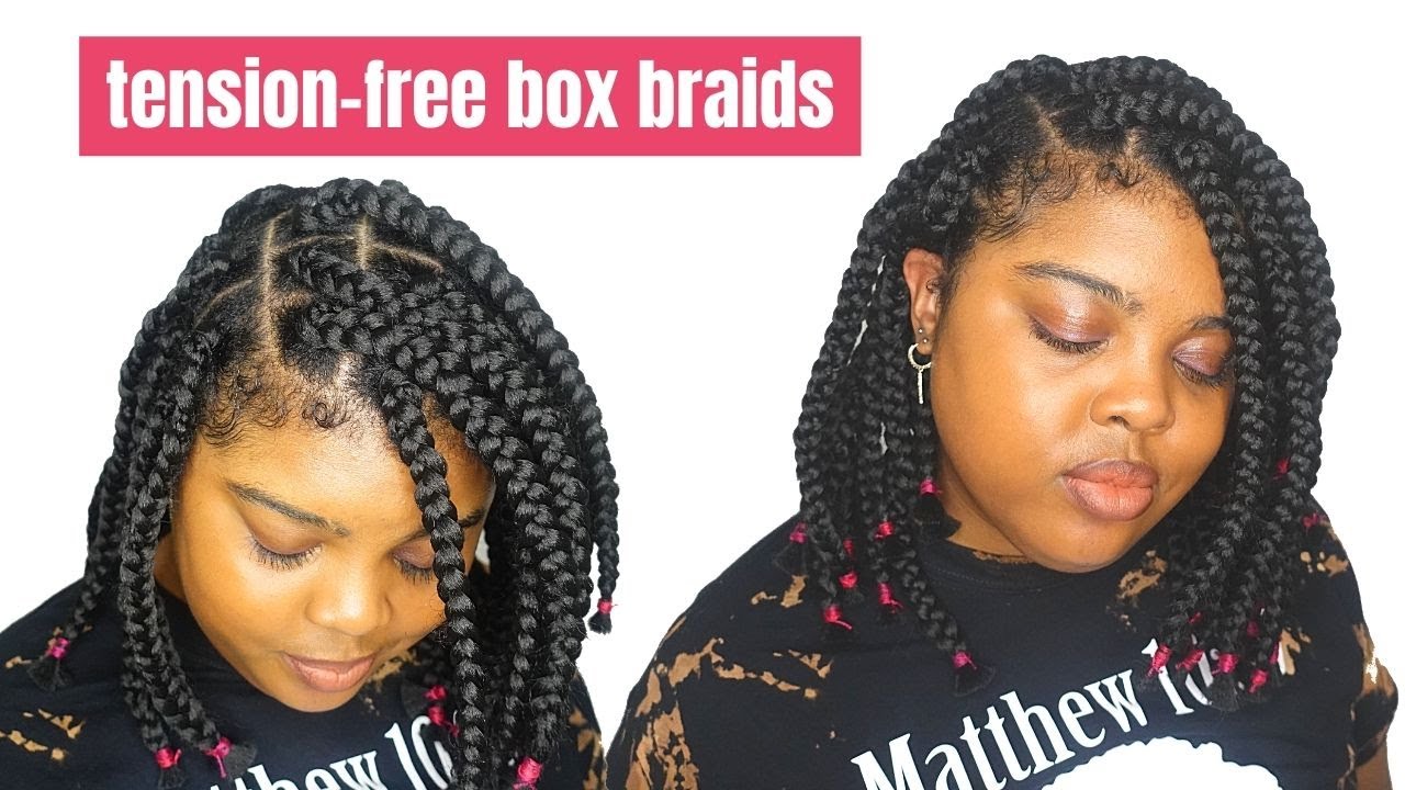 Tension-free Chunky Bob Box Braids 💗 no rubber band crochet method | Sam's Beauty