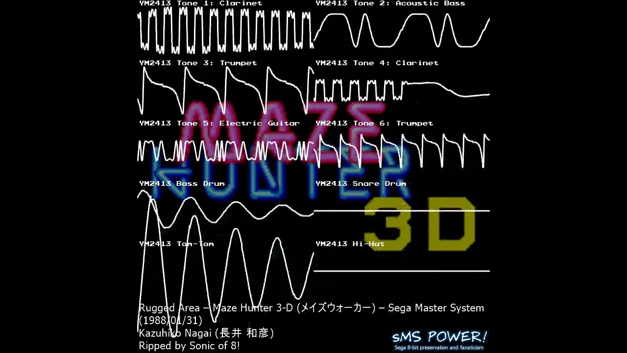 Maze Hunter 3-D - Sega Master System (FM) - Kazuhiko Nagai