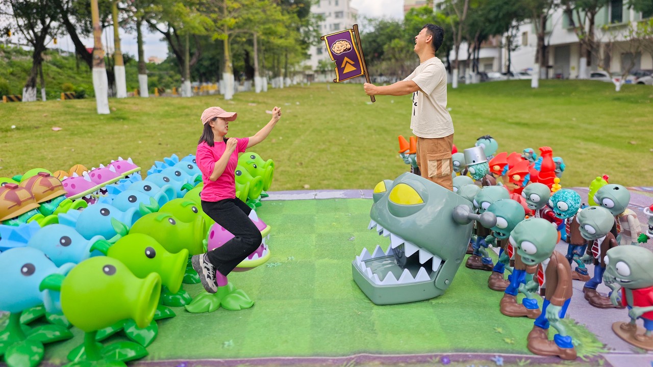 PLANTS VS ZOMBIES:MANY、MEDIUM AND FEW ZOMBIE CHALLENGE(ZOMBIE KING TRIO).
