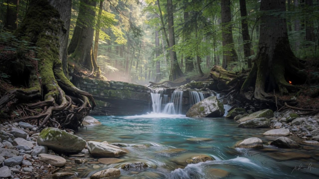 Calming Piano & Water Sounds 🌿 Relaxation for Sleep, Healing & Inner Peace,Improve sleep quality 5