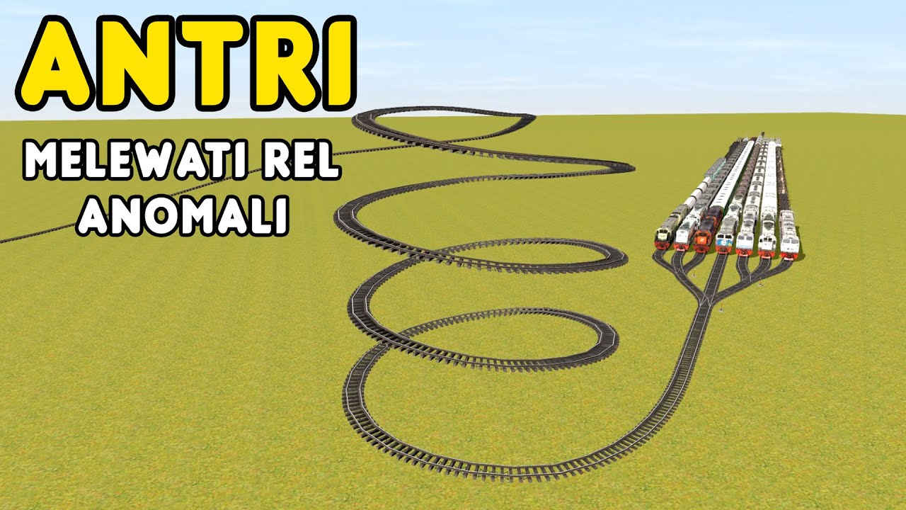 REL ANOMALI Part 01‼️ KERETA ANTRI Melewati Rel Ular 🐍 😱 #train #automobile #india