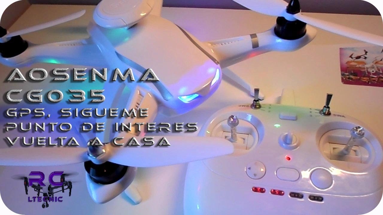 DRONE AOSENMA  CG035, GPS sigueme vuelta a casa etc    gearbest  En español