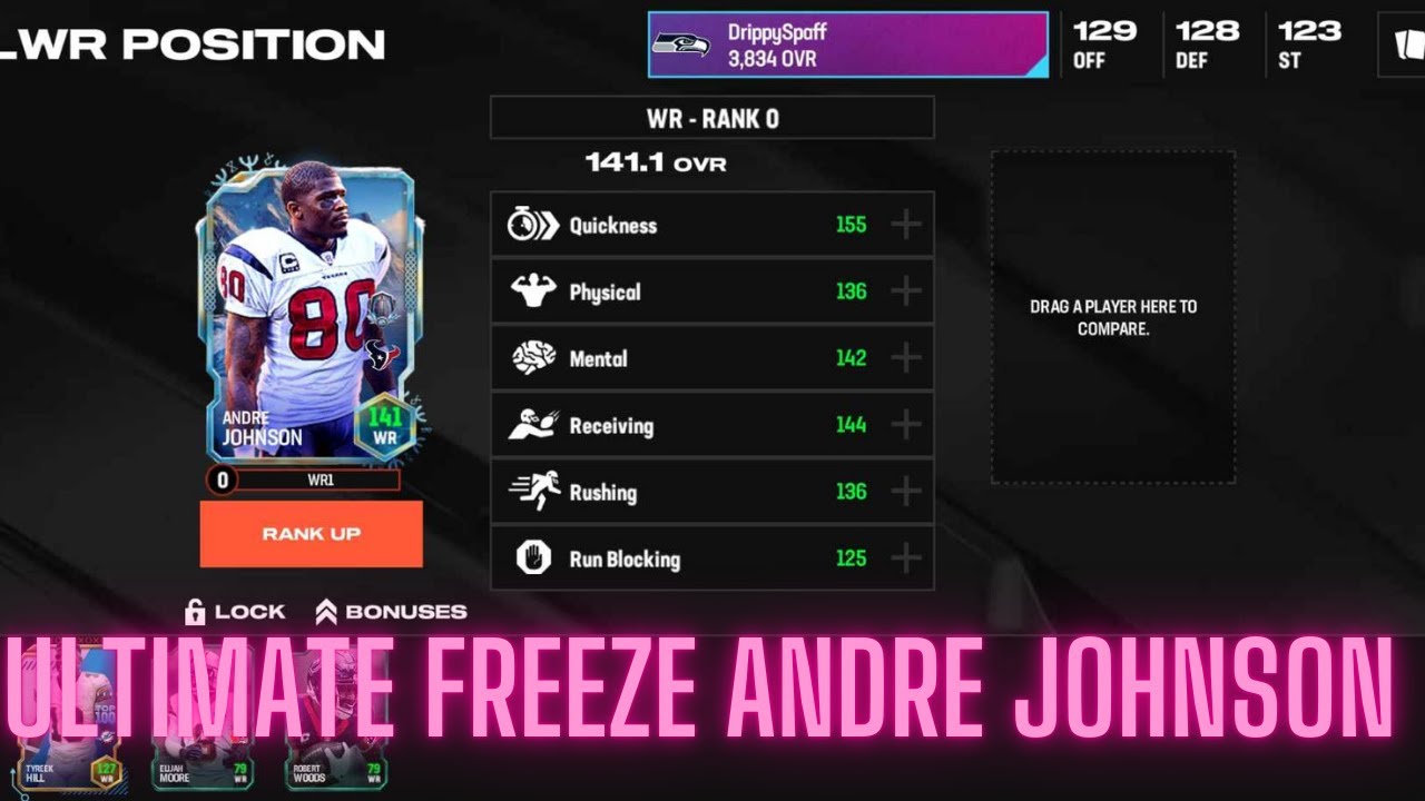 ULTIMATE FREEZE ICONIC ANDRE JOHNSON GAMEPLAY