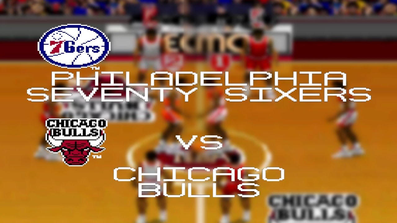 Philadelphia 76ers at Chicago Bulls | November 1st, 1991 | 1991 Season Sim | Tecmo Basketball (NES)