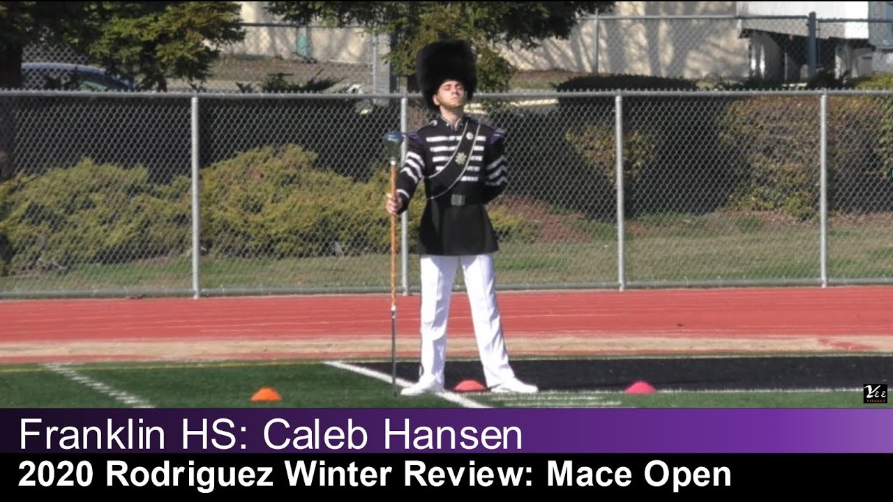 Caleb Hansen, Franklin HS at 2020 Rodriguez Winter Review L-Pattern Mace