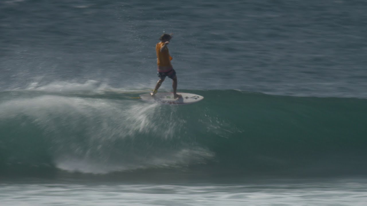 Ozzy Wrong surfing his 