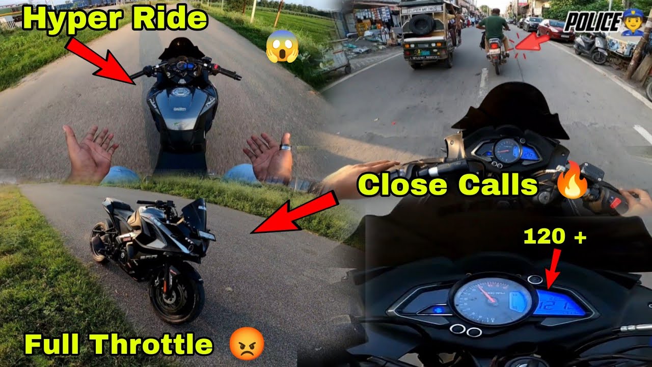 Full Throttle On My Rs200 2025🔥Model‼️Close Calls And Hyper Ride‼️Prep For Ladakh Ride #viralvideo