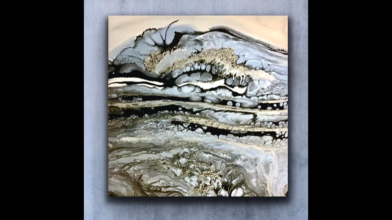 Acrylic Pour with SPRAY PAINT! Yes SPRAY PAINT!