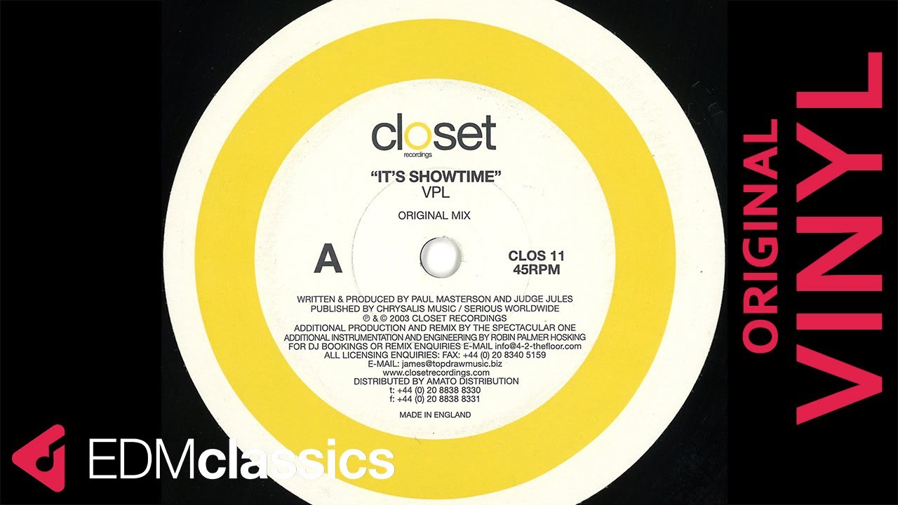 VPL - It's Showtime (Original Mix) (2003) - VINYL