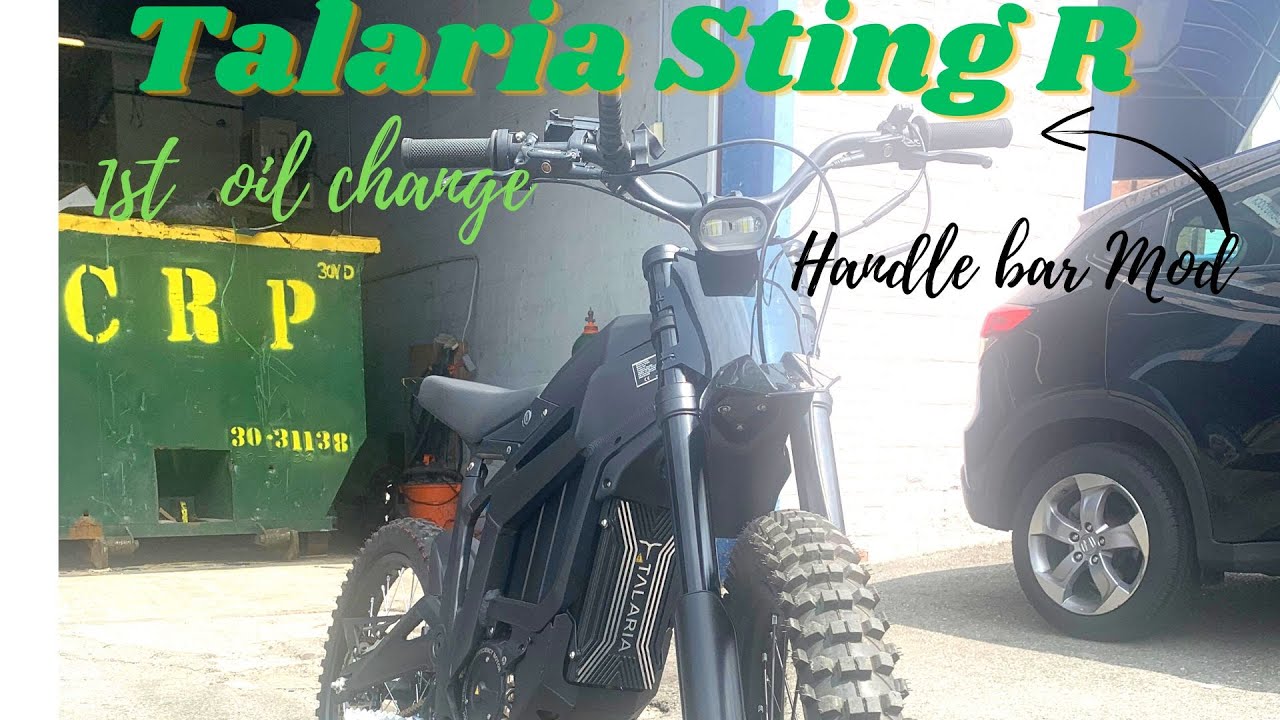 Talaria Sting First Oil Change And Handlebar Mod