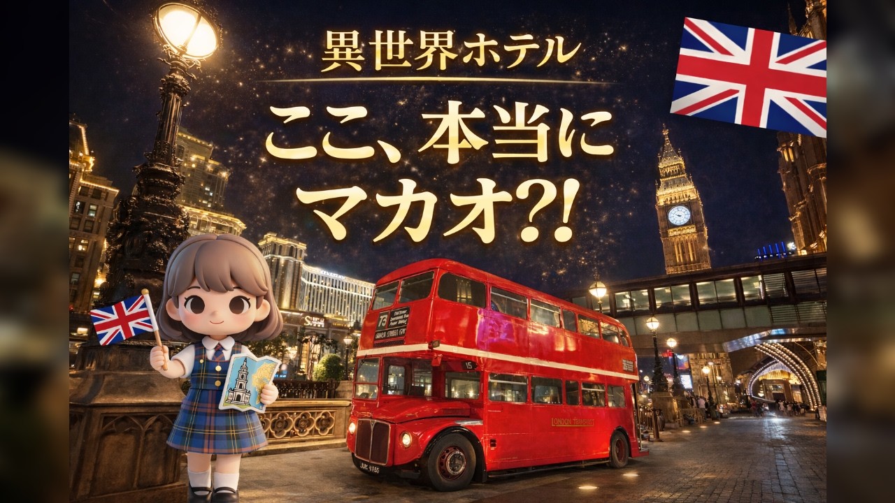 【異世界ホテル】ロンドナー・グランド・マカオ宿泊記｜ロンドンに泊まる贅沢体験【2025年11月 香港ディズニーとマカオの旅#3】