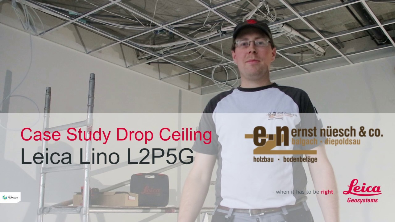 Suspended ceiling installations made easy with the Leica Lino L2P5G