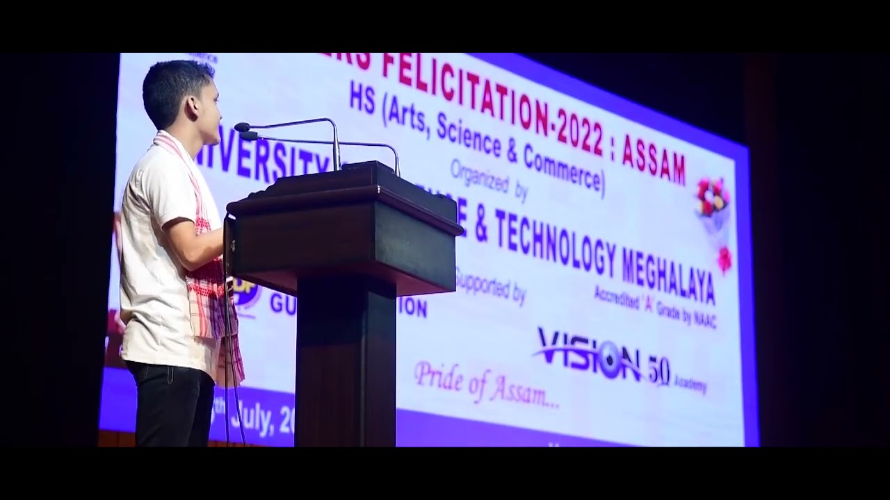 Assam HS Topper Dhritiraj Bastav Kalita at USTM