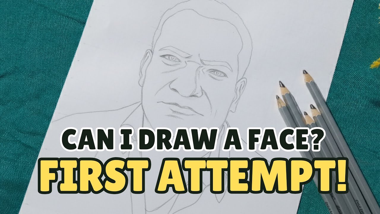 Can I Draw a Face? | First Portrait Drawing Attempt
