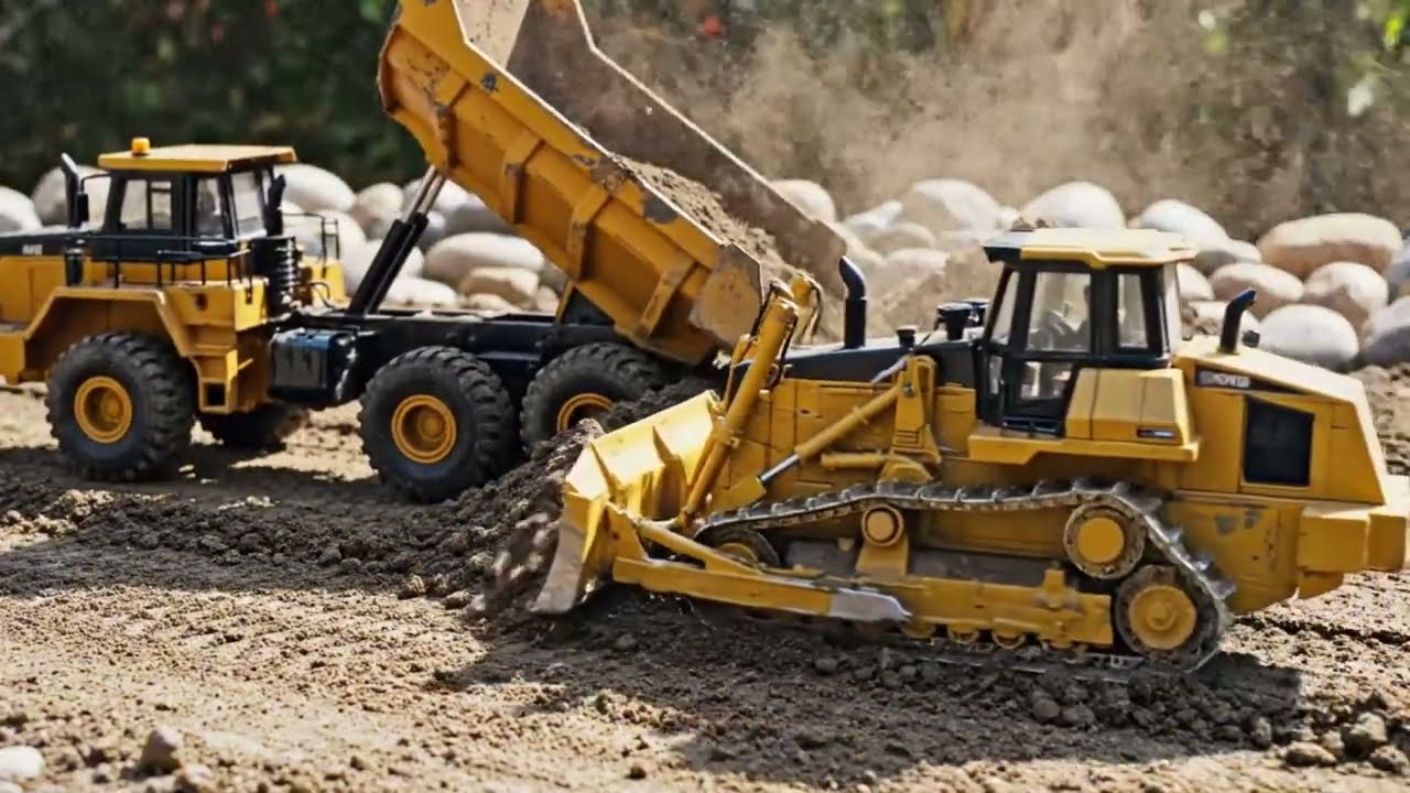 🔧 RC Construction Rush! Quick Repair and Full-Throttle Excavator–Dump Truck Teamwork