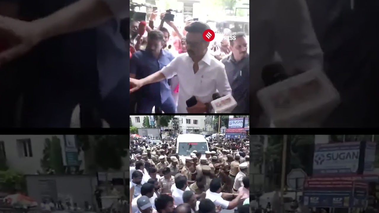 MK Stalin Reaches Anna Arivalayam After Udhayanidhi Stalin's Arrest | DMK Strategy Meeting