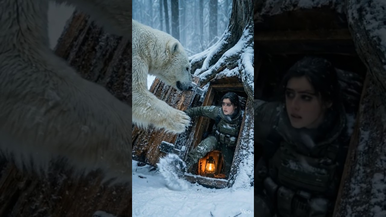 Polar Bear Attack: Girl Survives a Deadly Snowstorm in the Wilderness #bearattack #polarbear #asmr