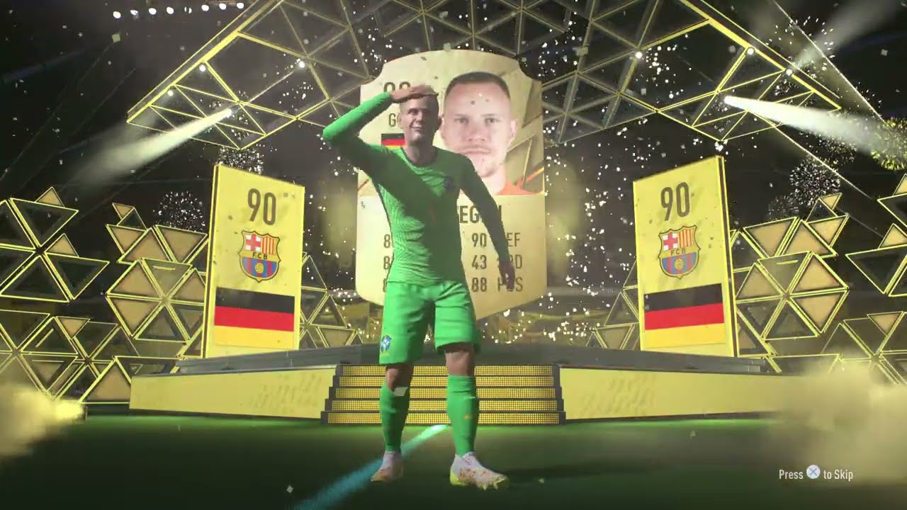 Ter Stegen !  Two Rare Gold Players Pack FIFA 22 PS5