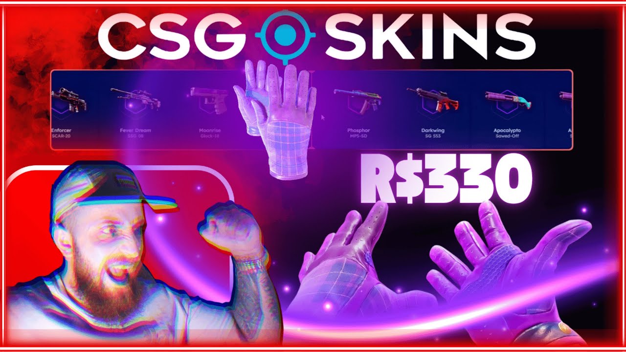 COLOQUEI + DE 300 REAIS NO CSGOSKINS E ISSO ACONTECEU...