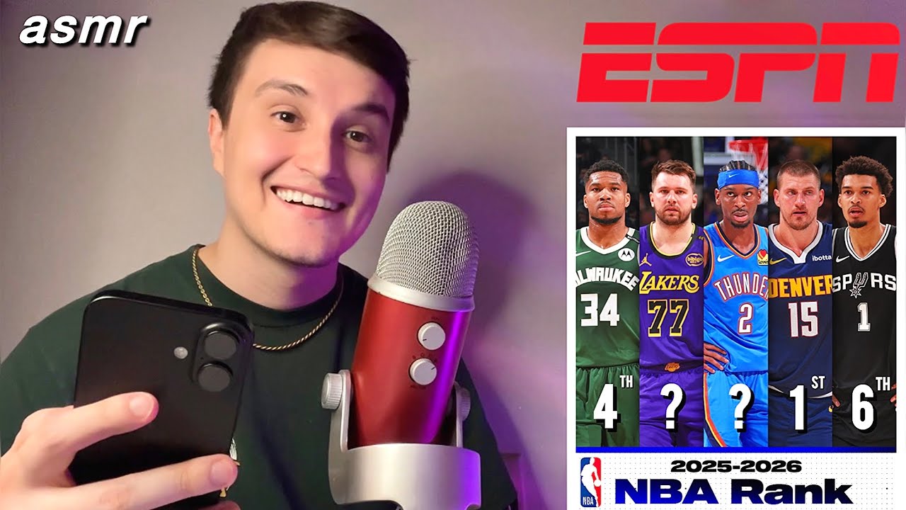 ASMR | Реакция 100 лучших игроков НБА по версии ESPN 🏀 (шепотом)