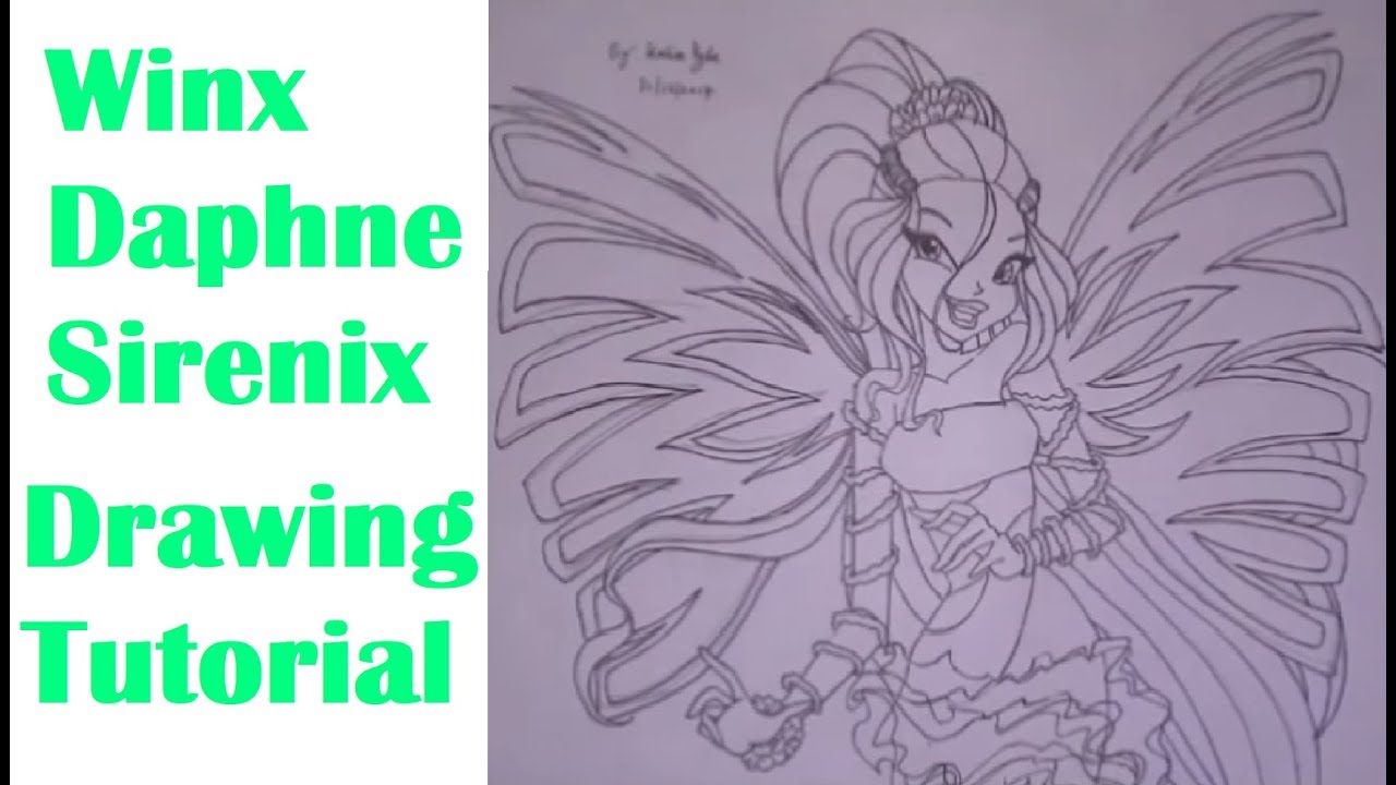 Winx Club Daphne Sirenix Drawing Tutorial No.8