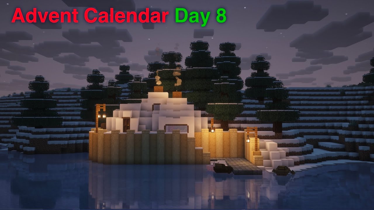 upgrading a minecraft igloo [Cabins of Christmas Day 8]