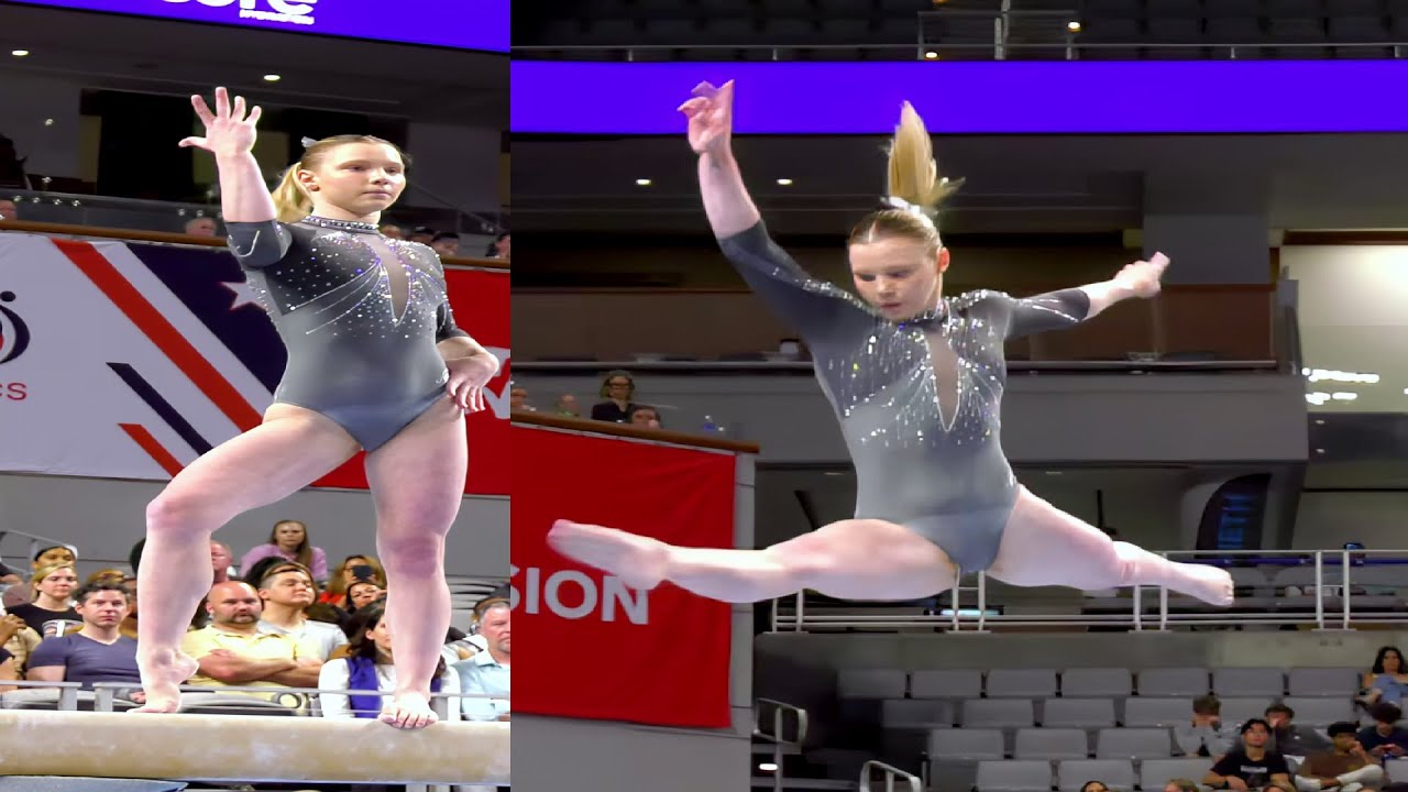 Jade Carey Slow Motion Balance Beam BB 2024 Xfinity Championships Senior Women Session 2 Day 1