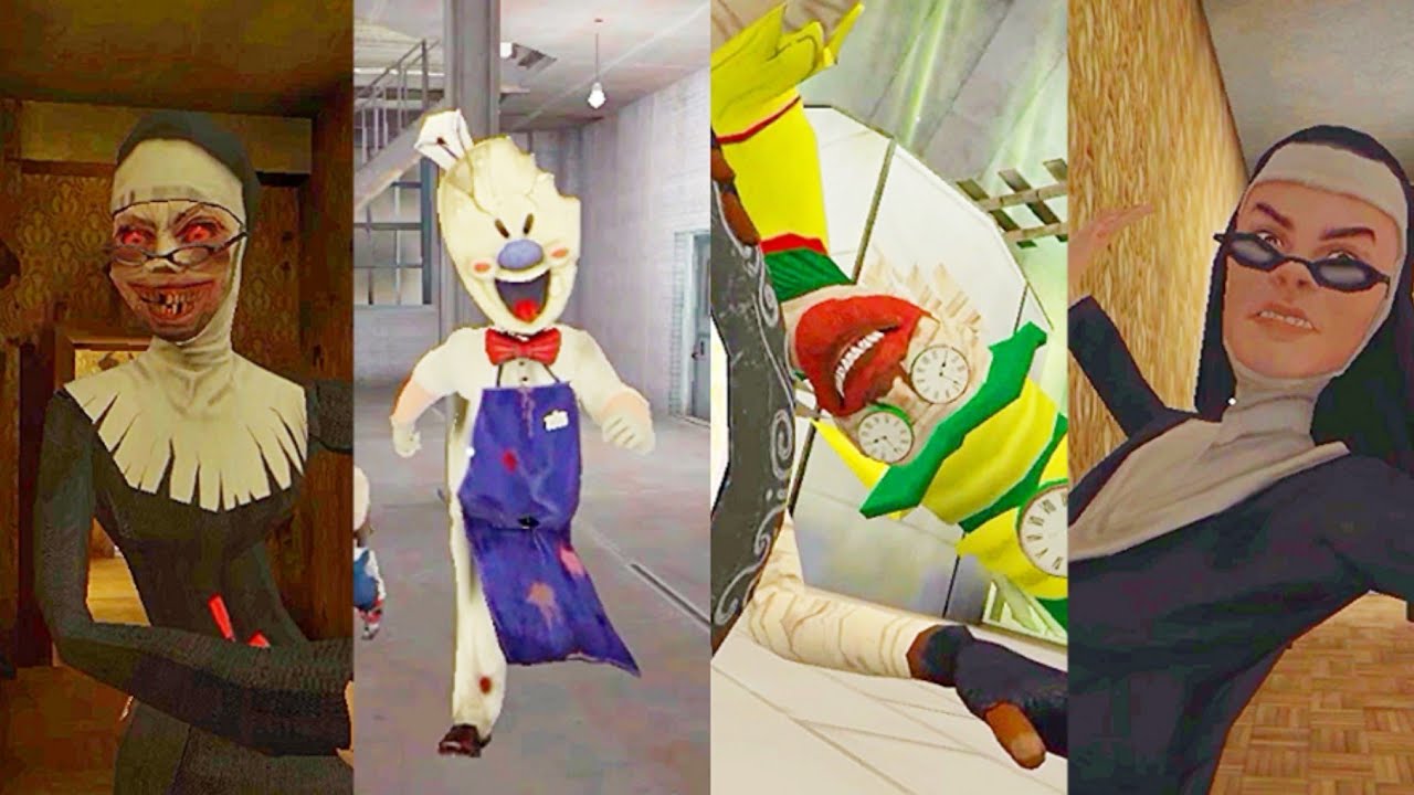 Reverse Jumpscares | Evil Nun Vs Ice Scream 5 Vs Smiling X Corp 2 Vs Evil Nun 2