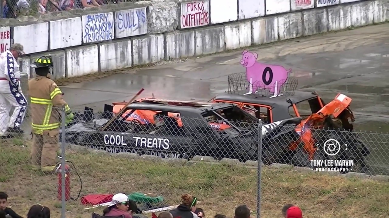 Forks Washington 4th Of July Demolition Derby  - STOCK HEAT 1 2019