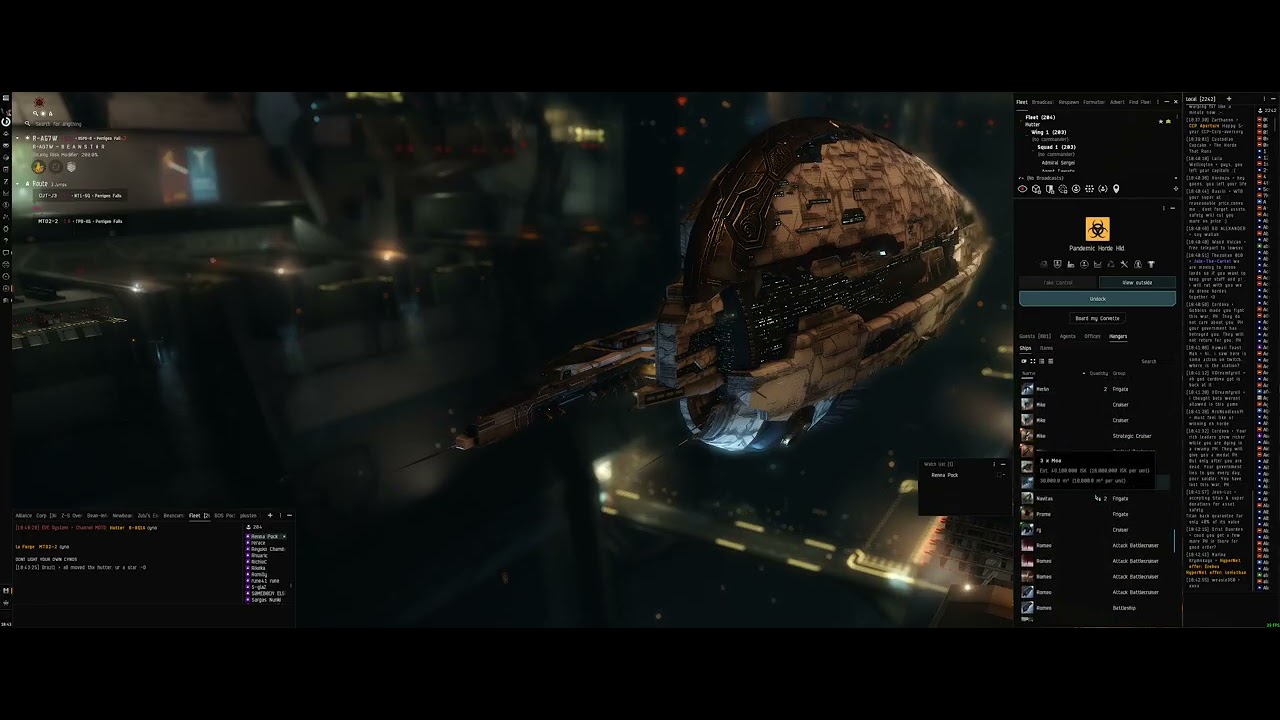Pandemic Horde Evac Standing Fleet Comms PART 1