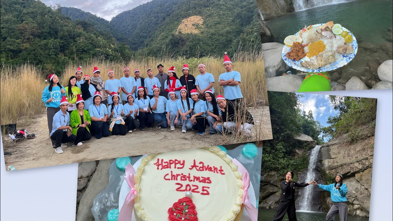 Advent Christmas celebration of CRC.Kaying Youth||waterfall side#youthministry #arunachalpradesh 