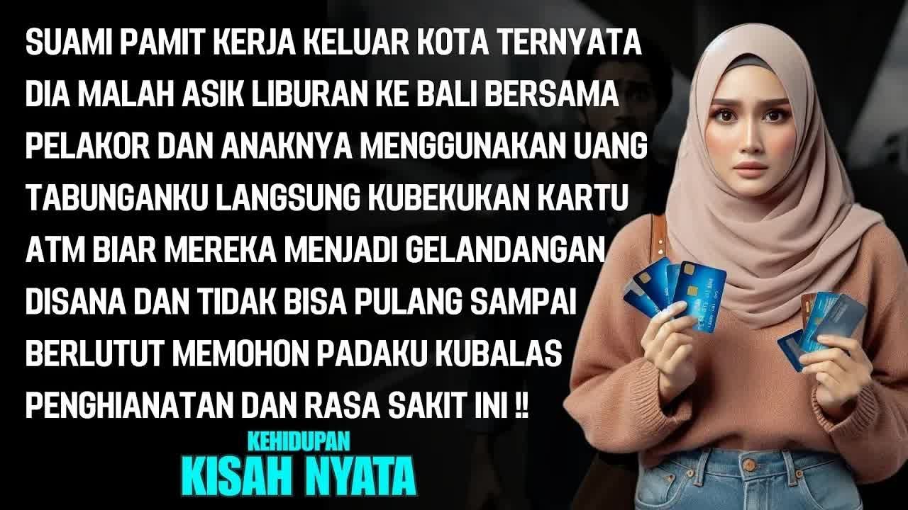 SUAMI PAMIT KERJA KELUAR KOTA TERNYATA DIA BERLIBUR BERSAMA PELAKOR KE BALI - KUBEKUKAN KARTU ATM