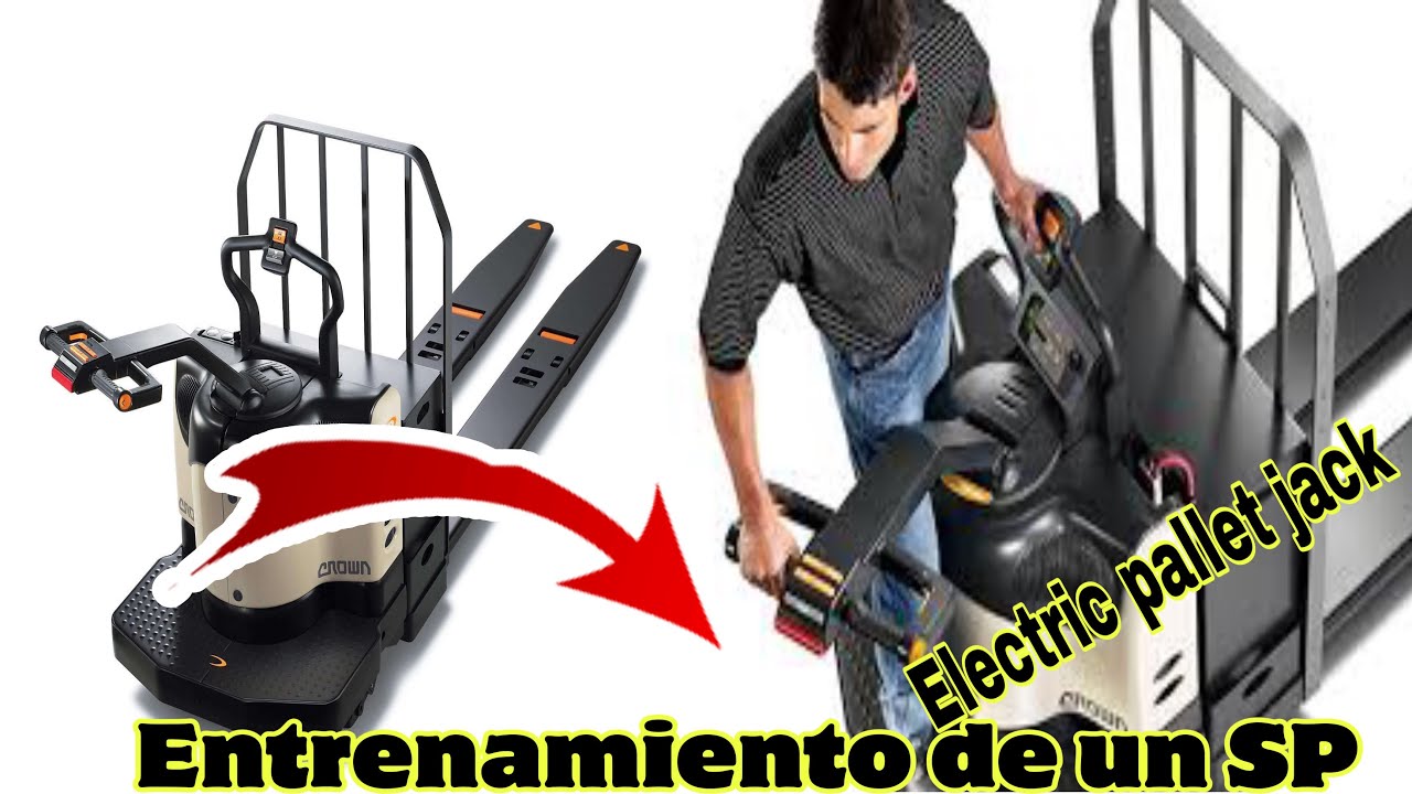Como Manejar electric pallet jack de doble pallets