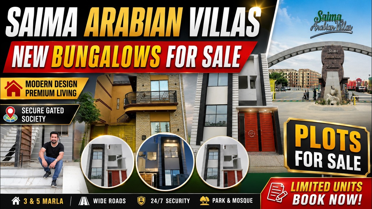 120 Gaz Double Story Ghar in Saima Arabian Villas| Full Walkthrough | Latest Price 2025 