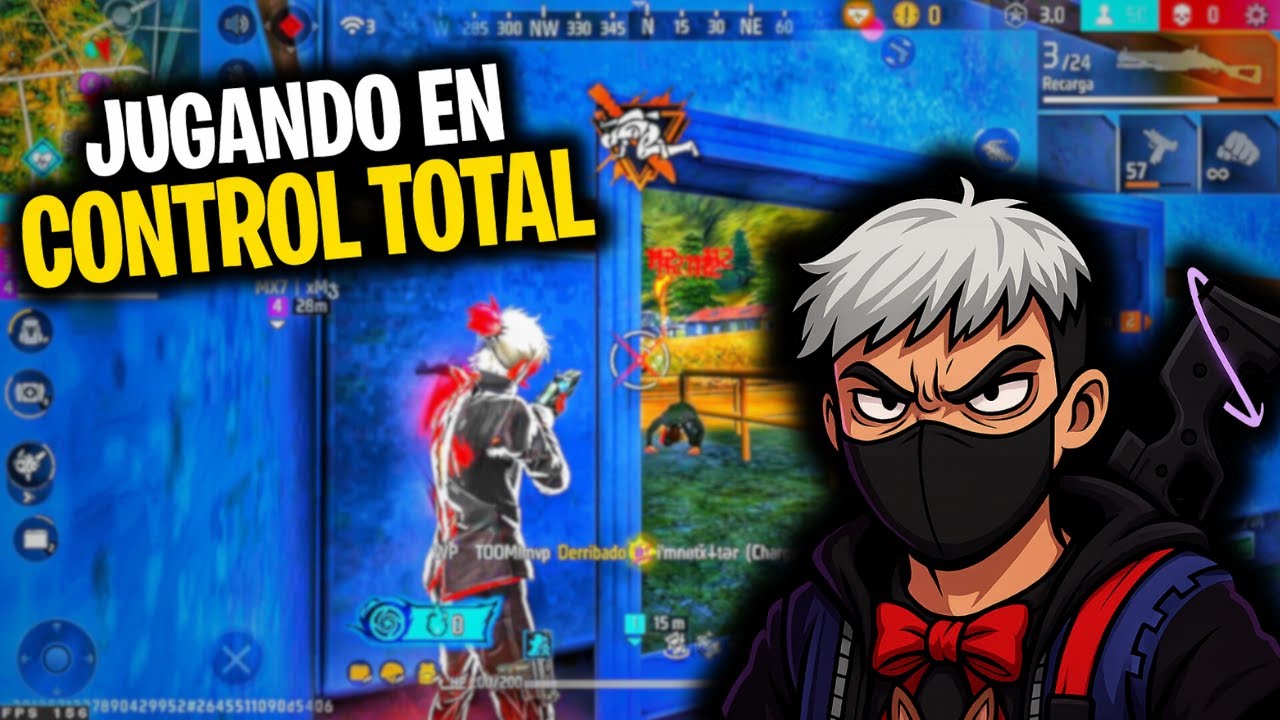 ME RETARON A JUGAR UNA PARTIDA Y GANARLA EN CONTROL TOTAL ☠️ | FREE FIRE 🔥