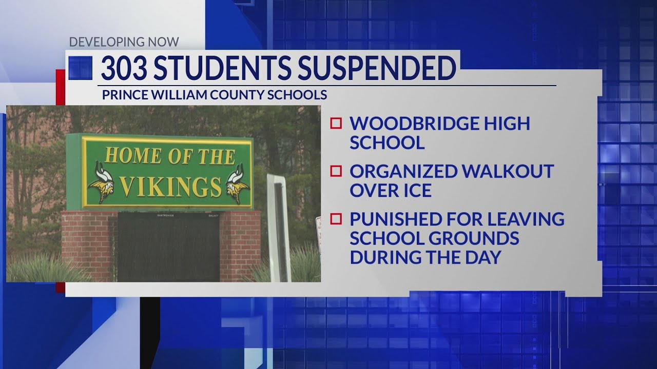 300+ students suspended after walkout, protesting ICE at Woodbridge High School