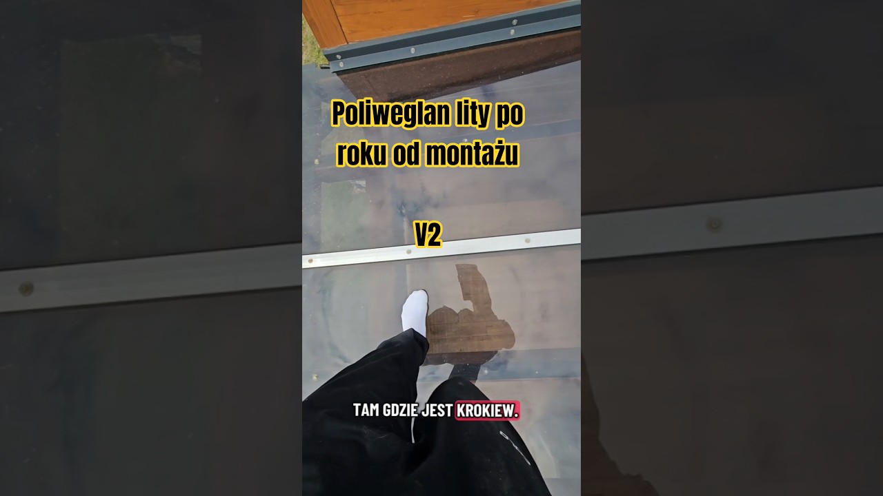 poliwęglan lity po roku od montażu  by #krisarch, #kotwapro #wszystkozaczynasieodpodstaw