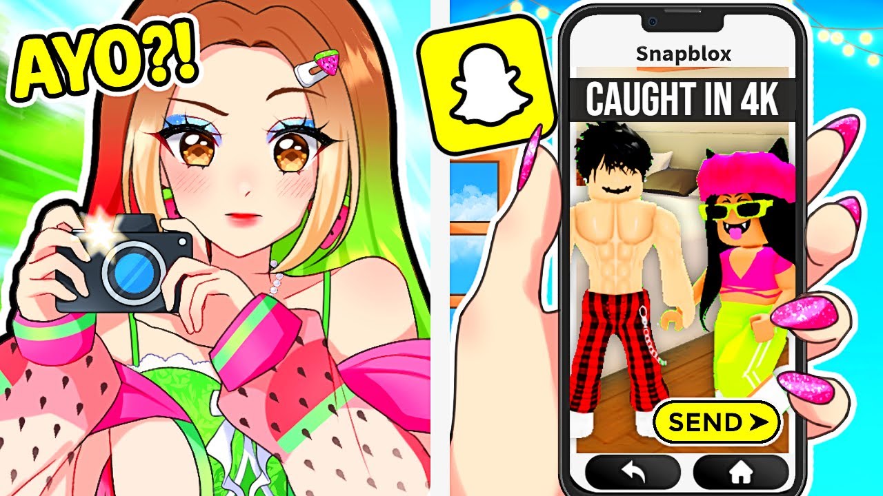 Spying On ONLINE DATERS on Roblox Snapchat!