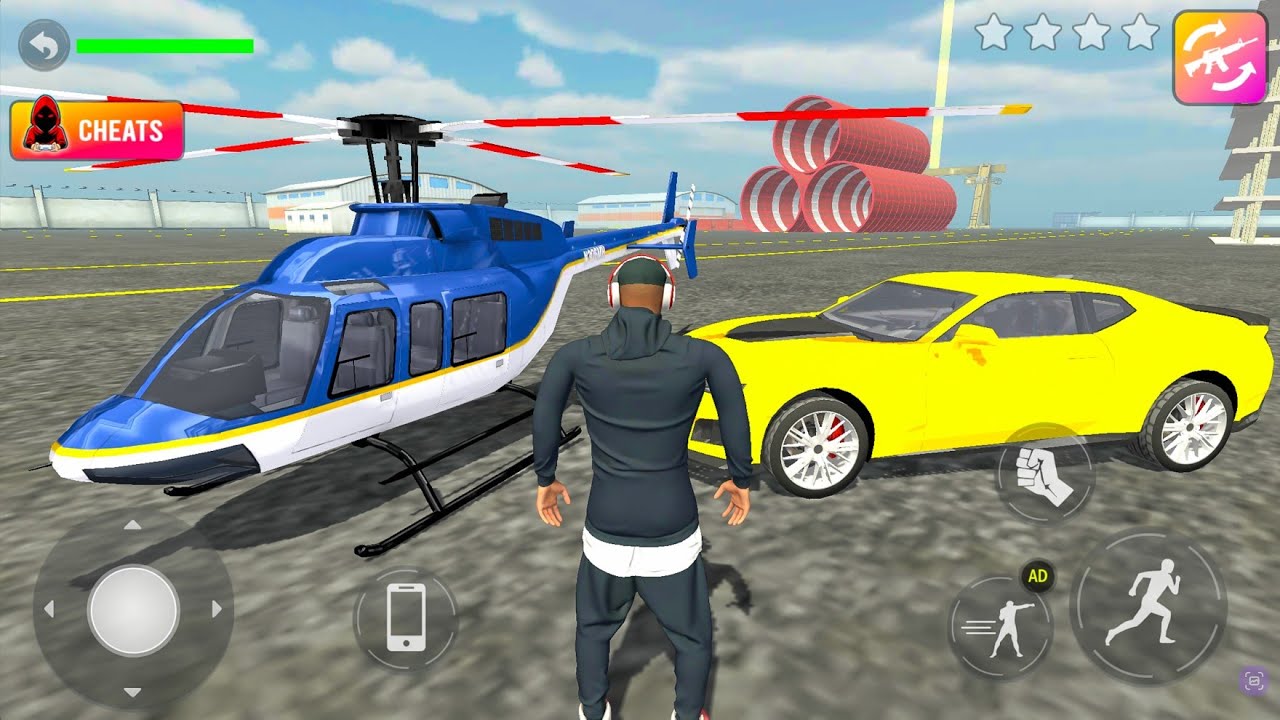 Private Heociopter Pilot Driving Indian Bikes Sports Car Monster Truck & Bus SIM - Android Gameplay.