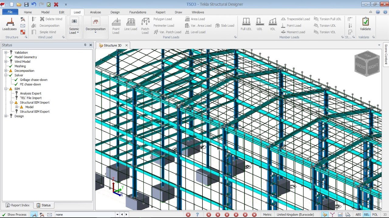 How to export Tekla Structures Model to Tekla Structural Designer