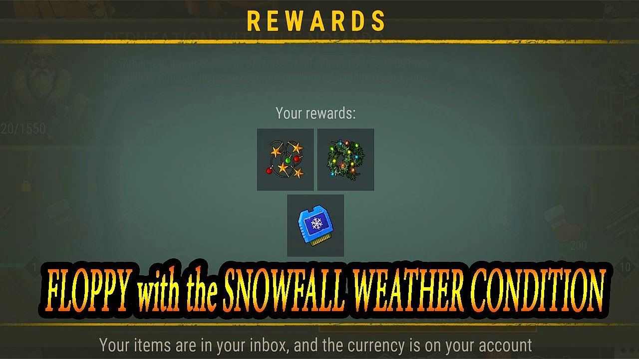 FLOPPY WITH THE SNOWFALL WEATHER CONDITION #LAST DAY ON EARTH #LDOE