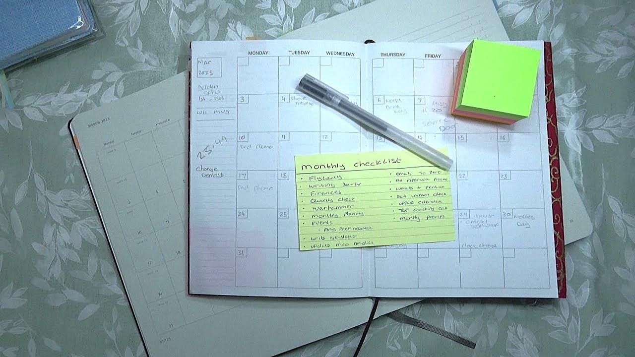 Plan with me, Monthly Planning | Moleskine Pro Weekly planner
