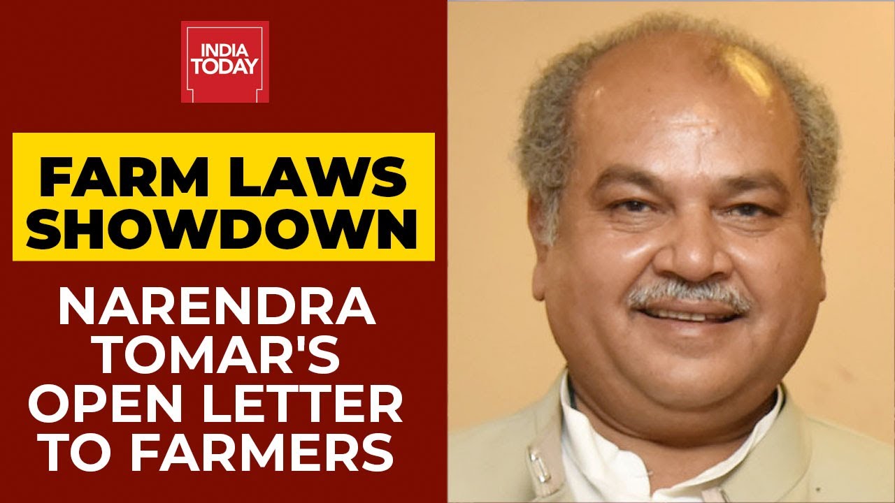 Farm Laws Showdown: Narendra Tomar's Open Letter To Farmers Says They Are Being Misled | India Today