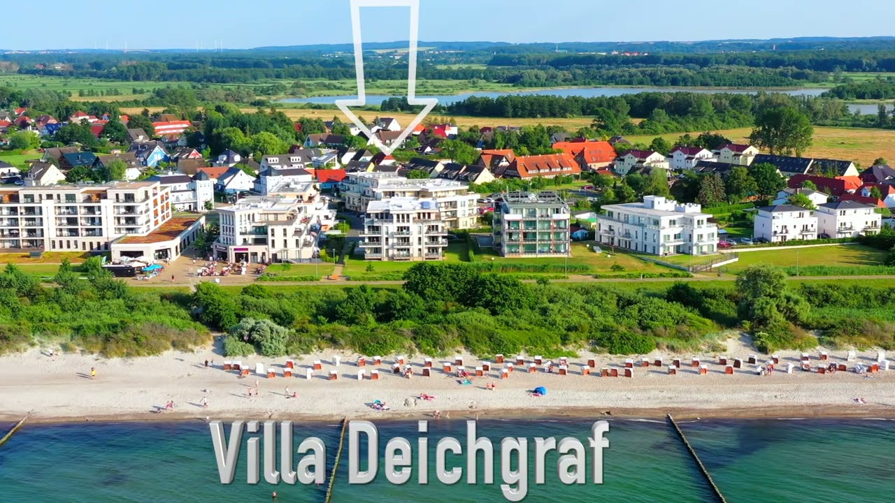 Villa Deichgraf, Drohnenflug B&ouml;rgerende, Ostsee