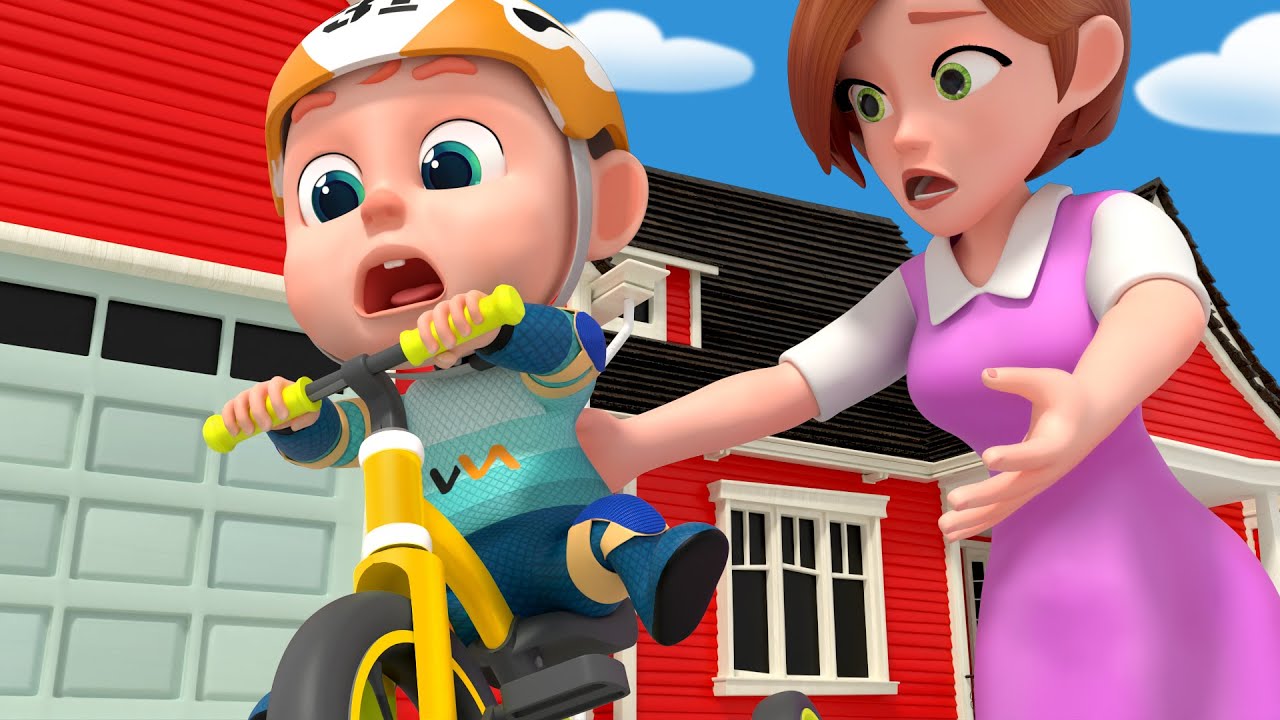 Mom and Baby Bike Riding Song | Exercise Song For Kids | Rosoo Nursery Rhymes & Kids Songs
