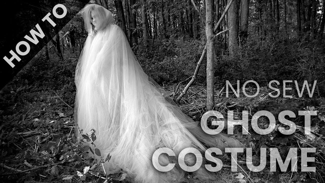 How to Make a NO SEW Halloween Costume | Ghost Costume