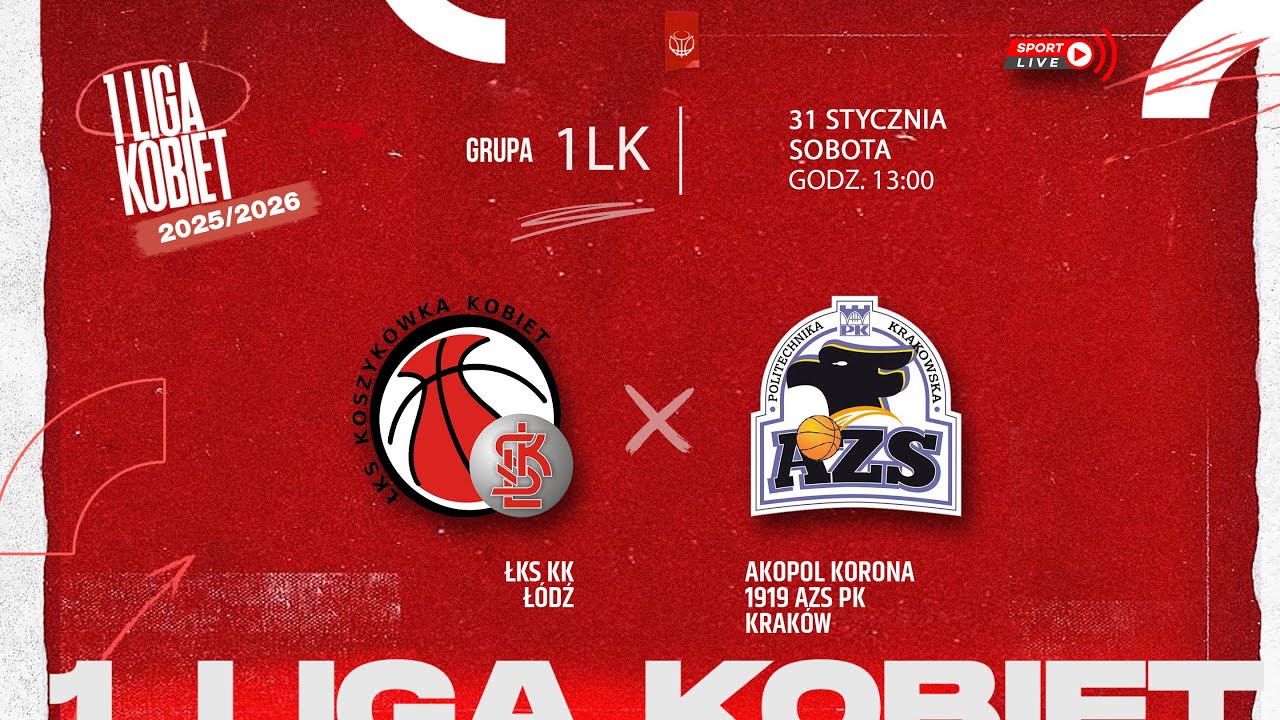 ŁKS KK Łódź - Akopol Korona 1919 AZS PK Kraków (1 LK)
