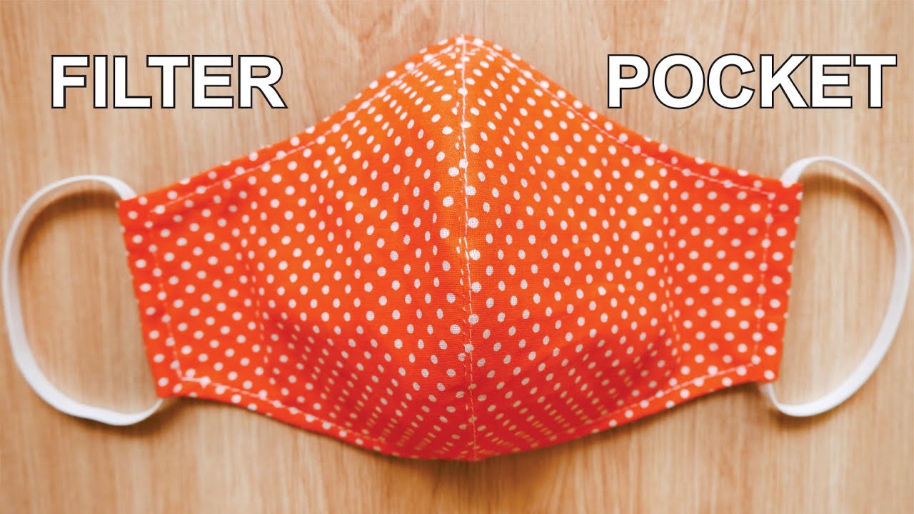 EASY PATTERN | How To Make A Face Mask | DIY Face Mask With Filter Pocket