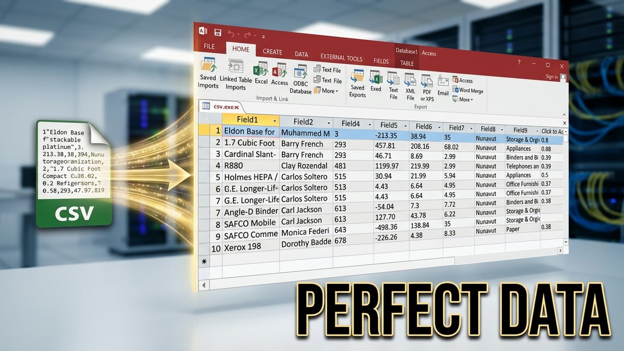 How to Import CSV File Into Microsoft Access Database